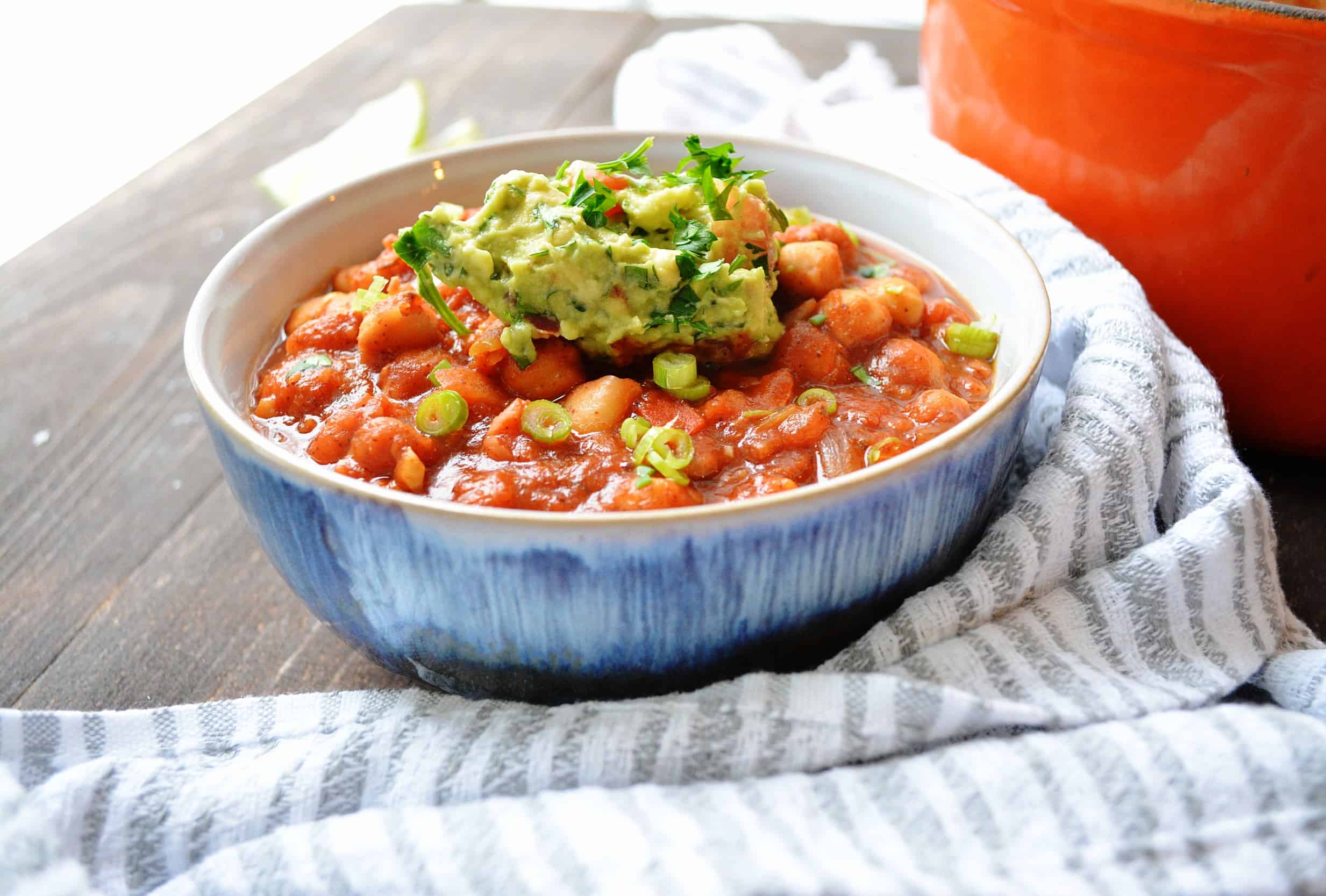 Chickpea and Pinto Bean Chili