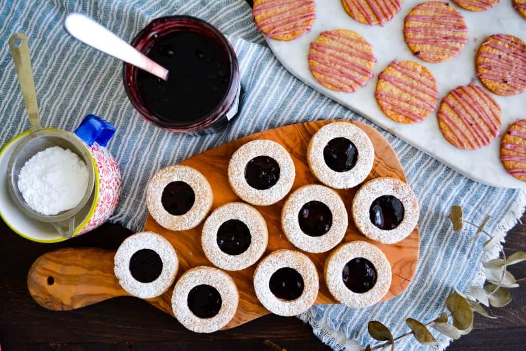 Five Spice + Blackberry Linzer Cookies Earthly Provisions