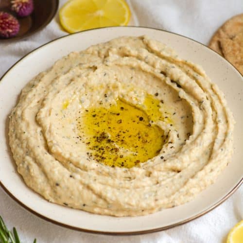 White Bean Dip with Rosemary (Vegan!) - Earthly Provisions