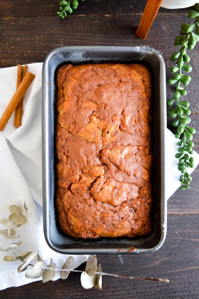 Banana bread after baking