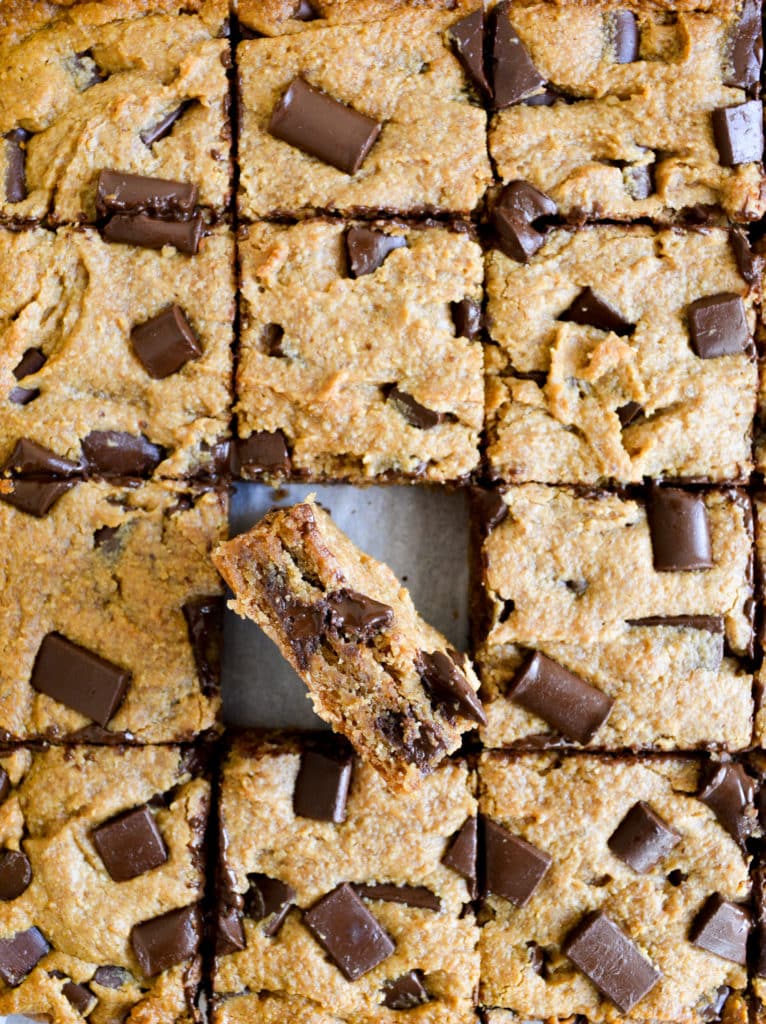 Gluten Free Peanut Butter Blondies - Earthly Provisions