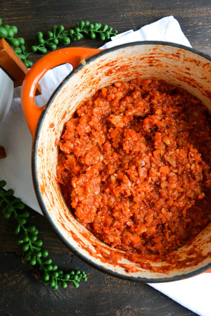 Bolognese in a dutch oven