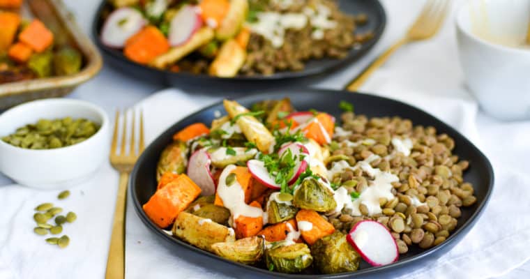 Easy Herb Roasted Autumn Harvest Bowls