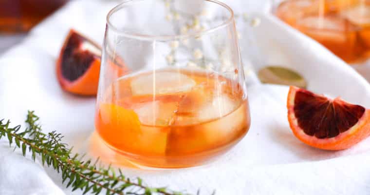 5-Minute Maple Bourbon Old Fashioned