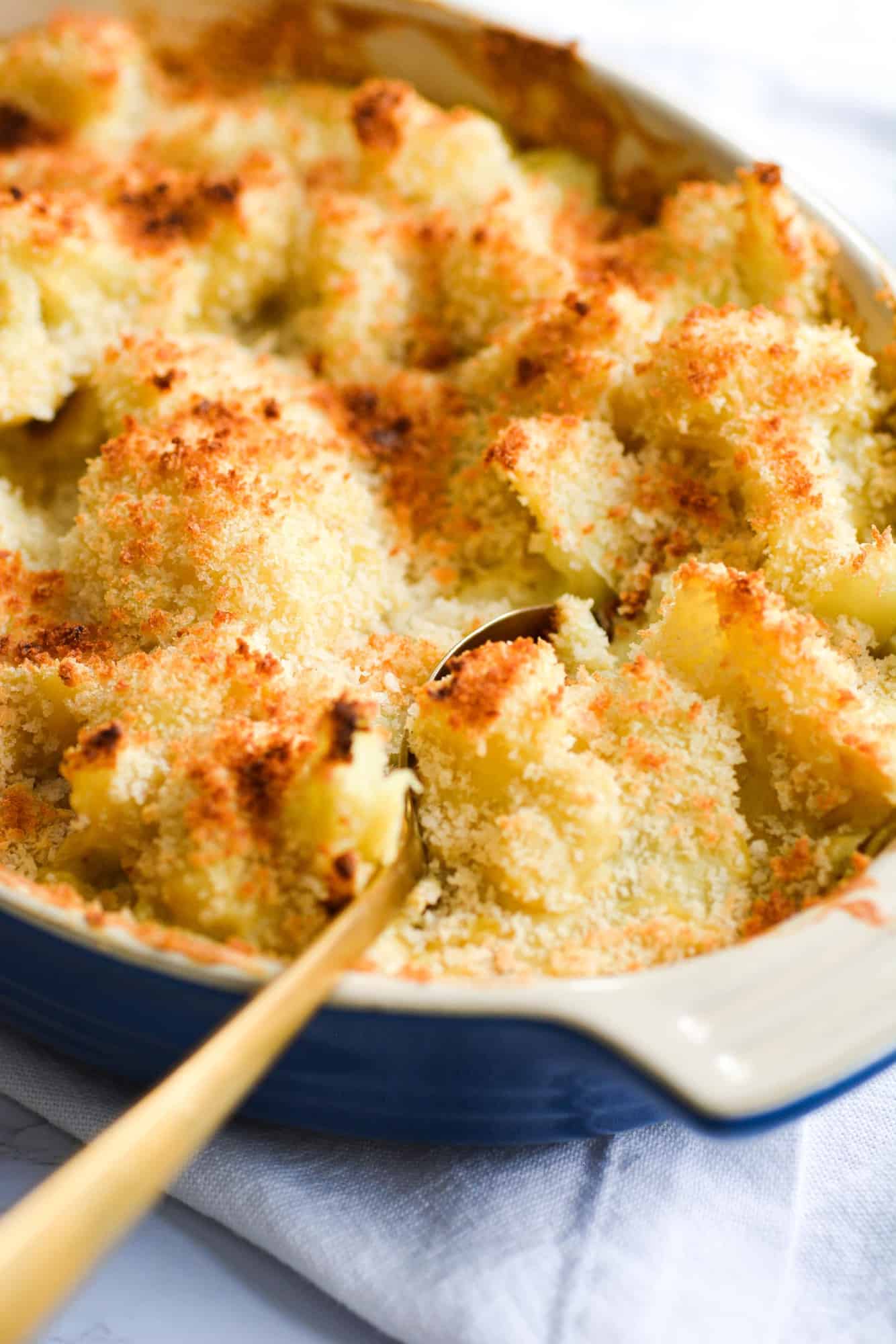 Baked Cauliflower Gratin GlutenFree and Vegan Earthly Provisions