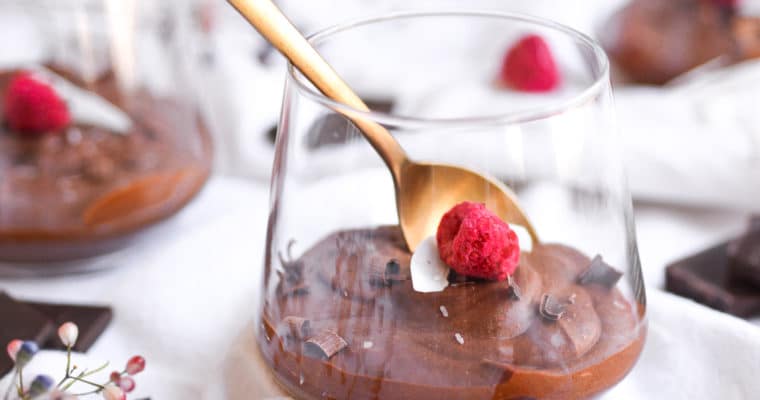 One Ingredient Chocolate Mousse