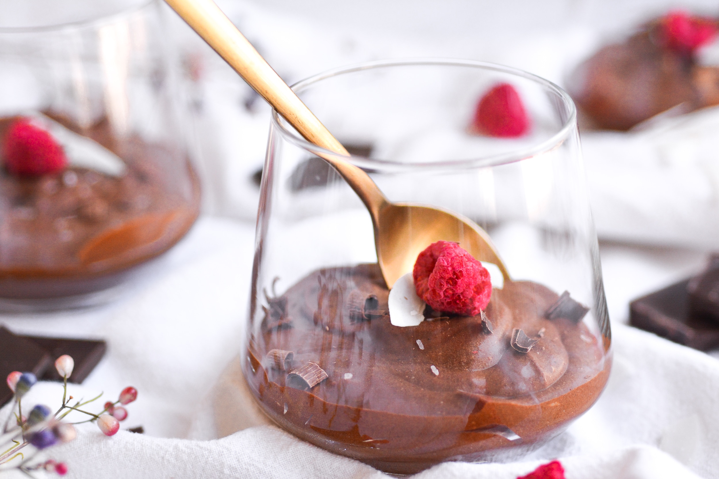 One Ingredient Chocolate Mousse
