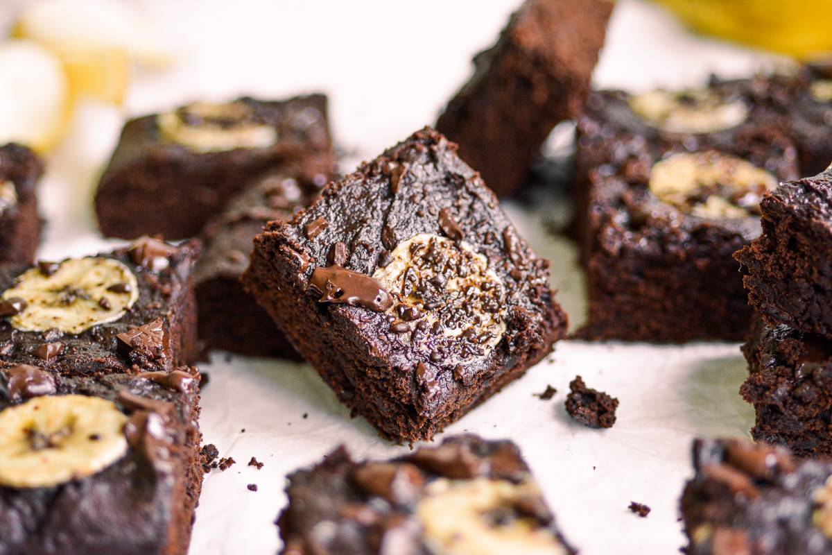Vegan Banana Brownies (egg free!) Earthly Provisions