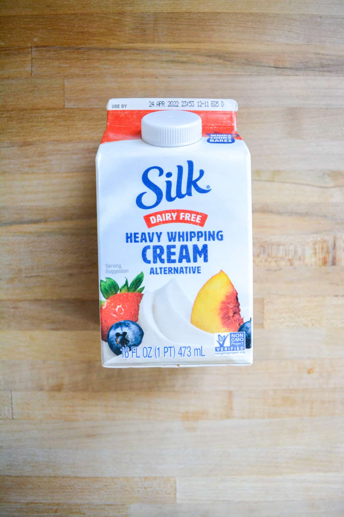 A carton of silk heavy whipping cream