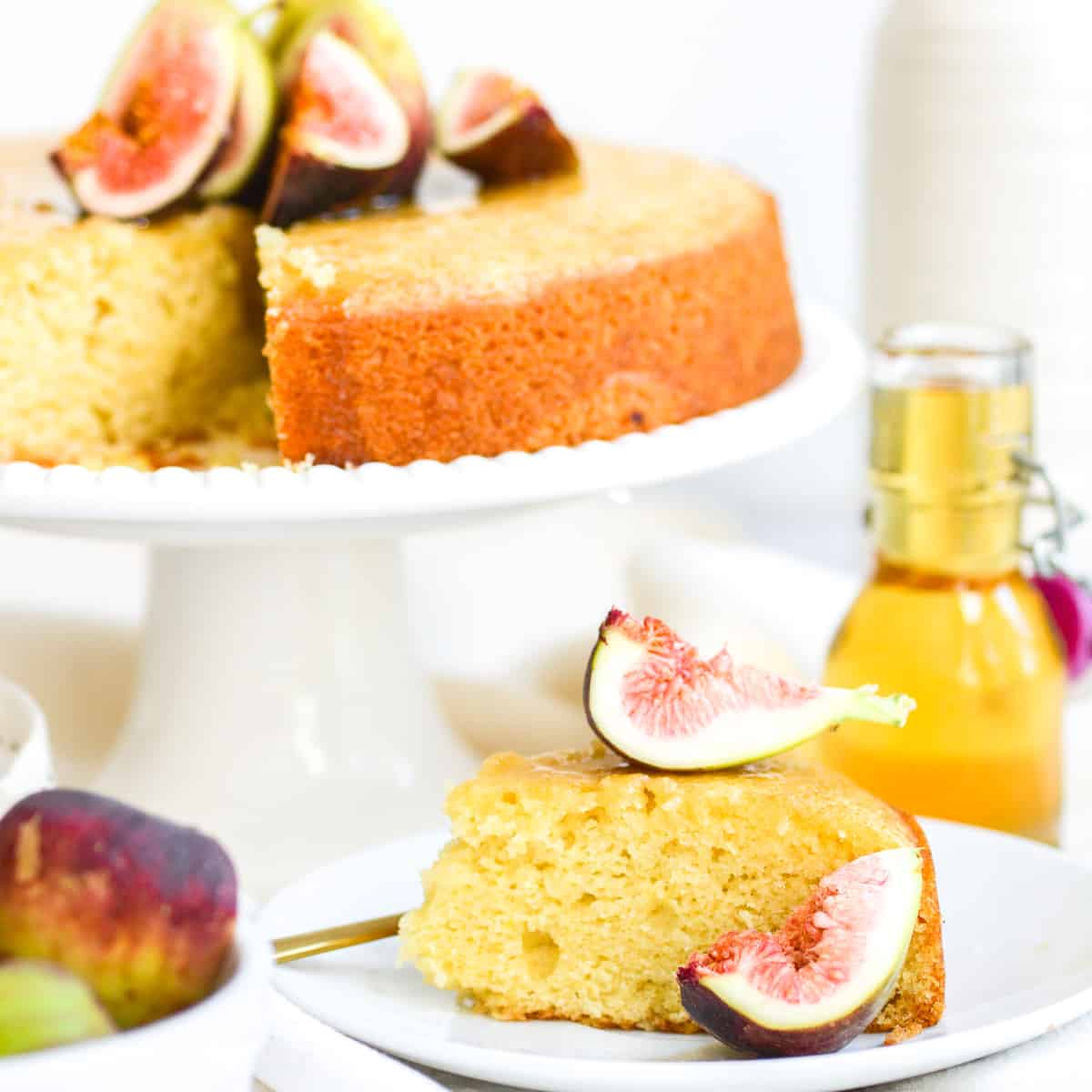 Vegan Olive Oil Cake with Cardamom Honey Earthly Provisions