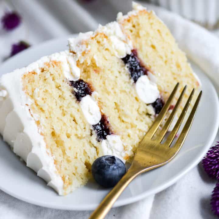 Vegan Blueberry Jam Cake - Earthly Provisions