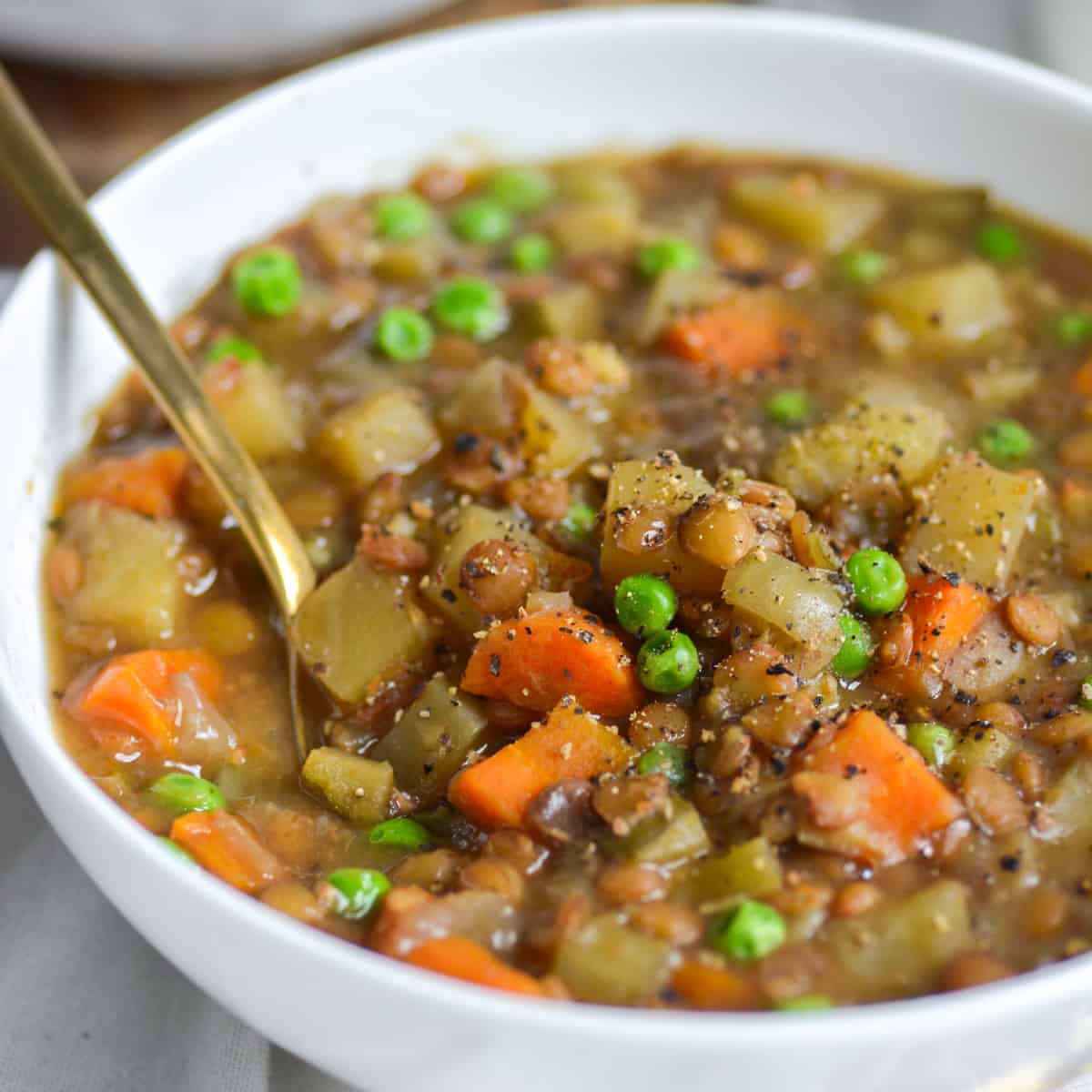 Gluten Free Instant Pot Lentil Stew - Earthly Provisions