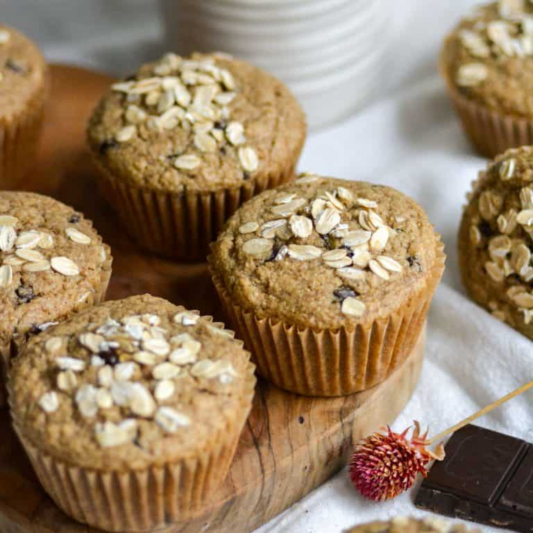 Oat Flour Chocolate Chip Muffins (Vegan & Gluten Free!) Earthly
