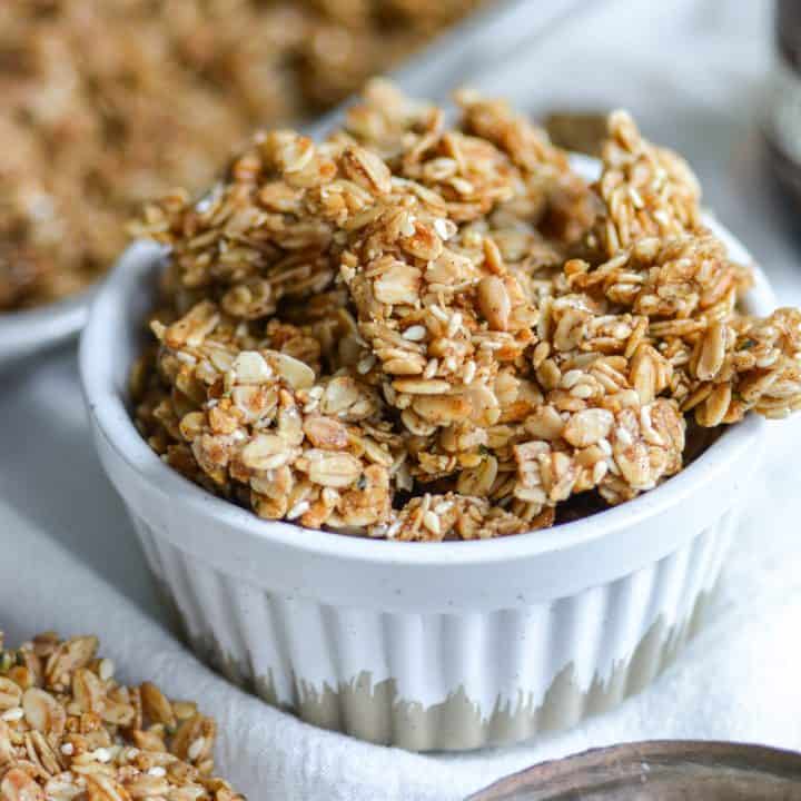 Homemade Cinnamon Granola Recipe (No Nuts!) Earthly Provisions