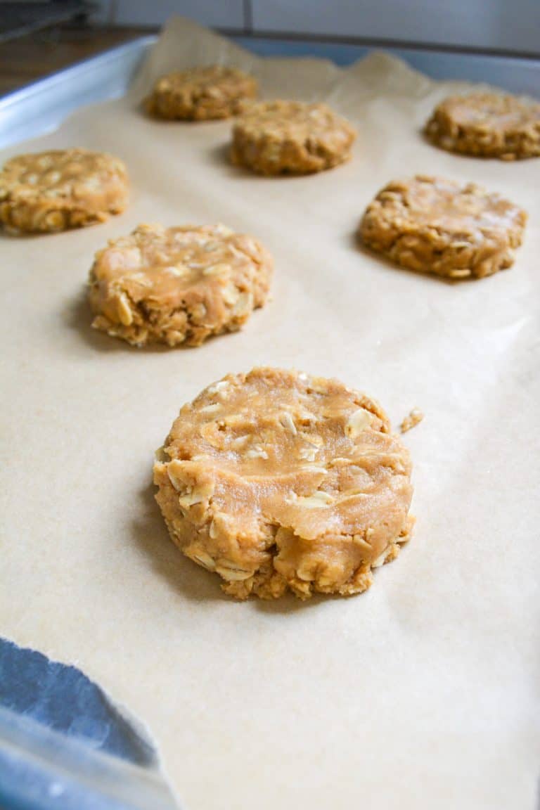 Vegan Oatmeal Peanut Butter Cookies (10 ingredients & no chill time