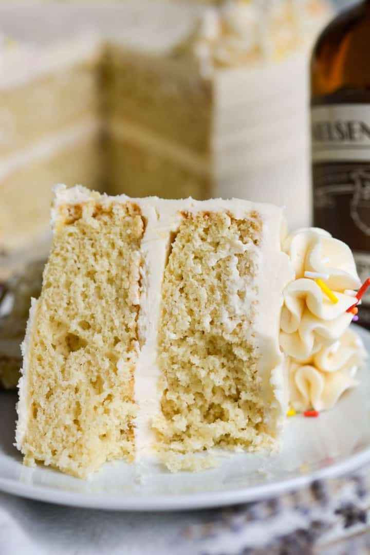 The Best Vegan Vanilla Cake (fluffy & moist!) - Earthly Provisions
