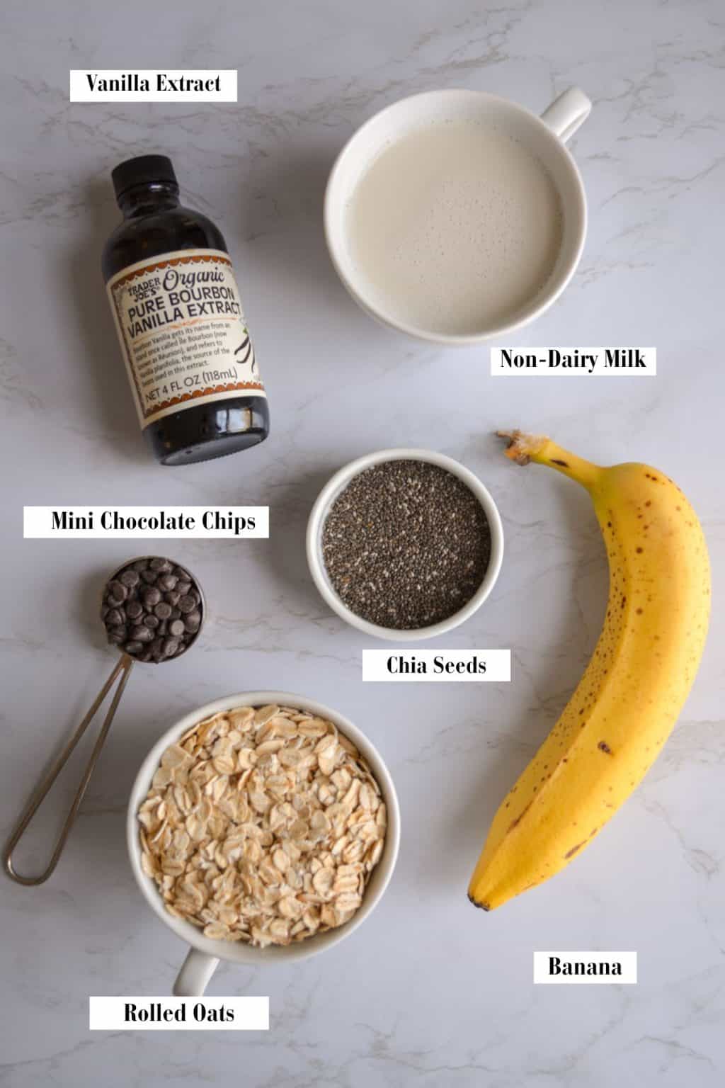 Banana Chocolate Chip Overnight Oats (Vegan!)- Earthly Provisions