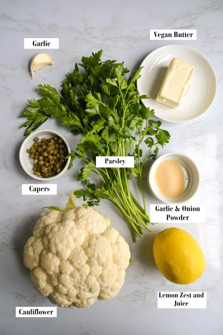 Vegan Roasted Cauliflower Steaks with Garlic Butter
