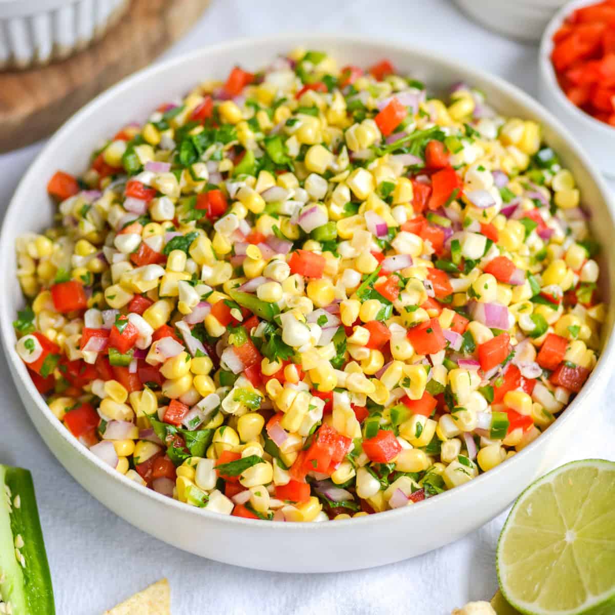 Easy Corn Salsa Recipe (10 Minute Recipe!) - Earthly Provisions