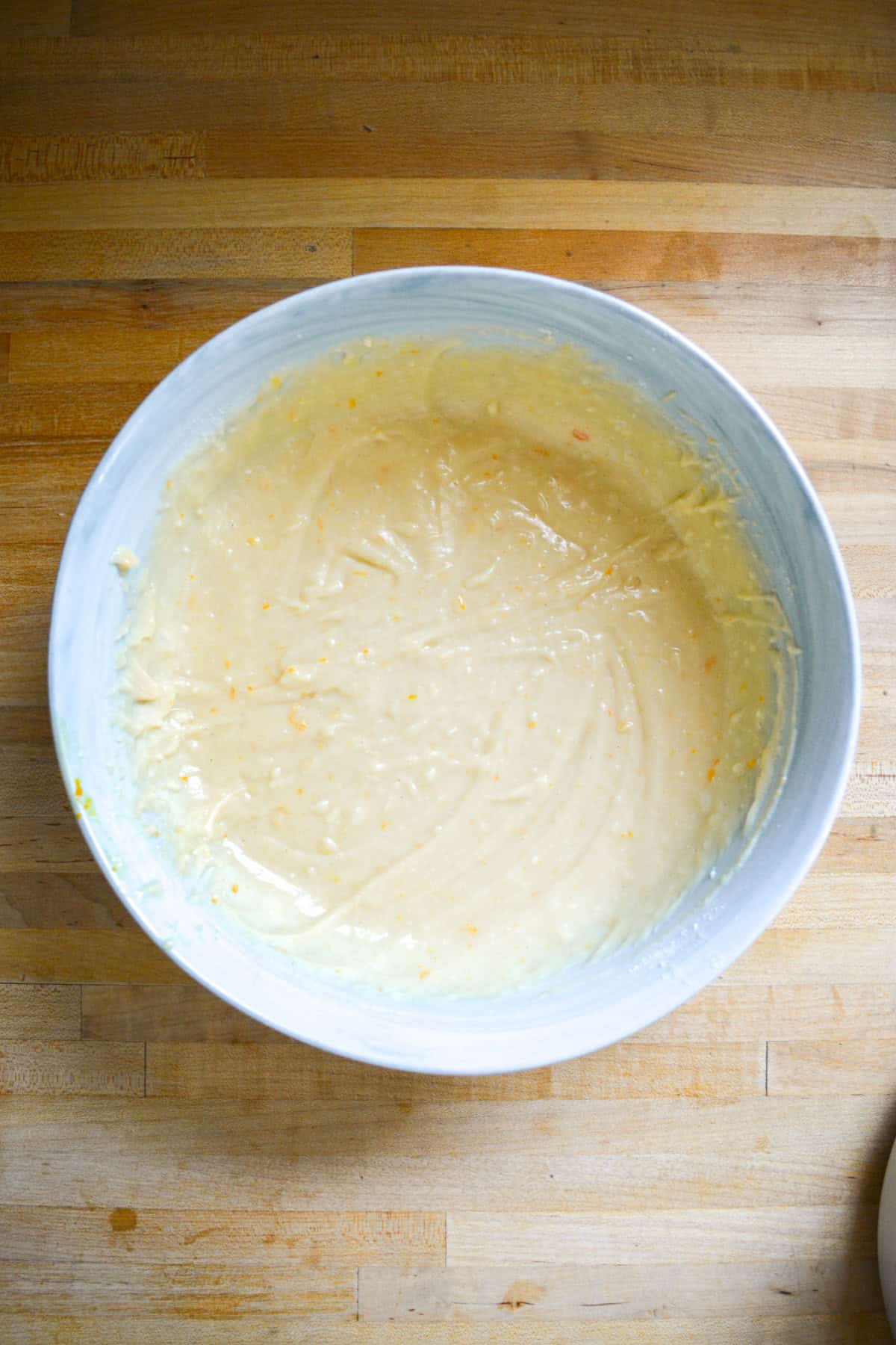 Batter in a large mixing bowl.