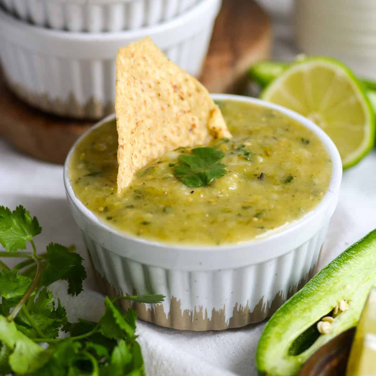 Tomatillo Salsa Recipe (salsa verde!) - Earthly Provisions