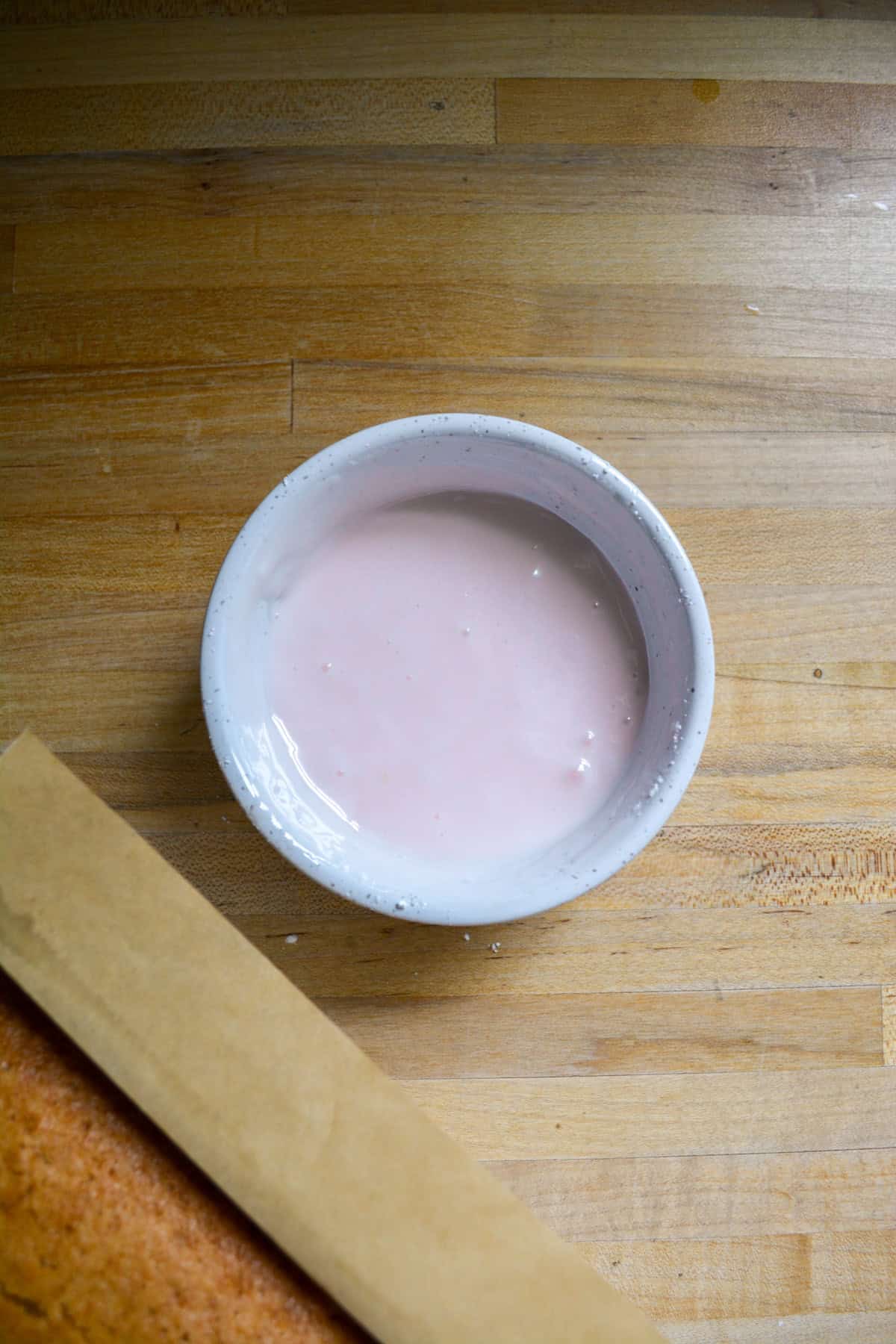 Glaze in a small bowl.