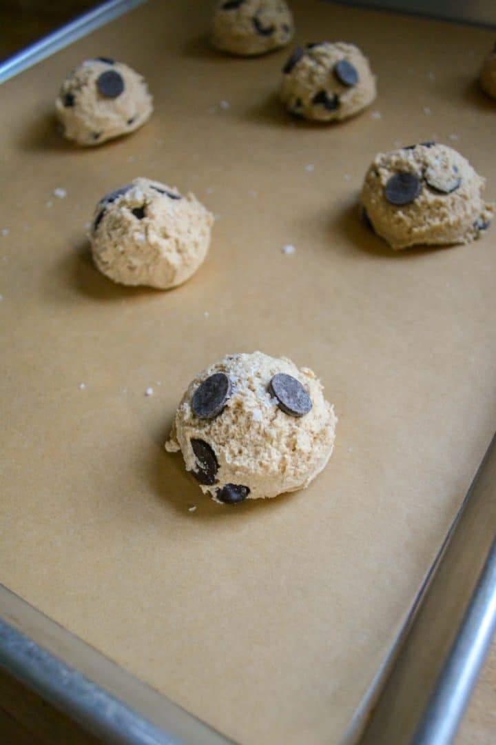 Gluten Free Vegan Chocolate Chip Cookies (soft and chewy!)